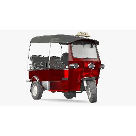 Auto Rickshaw Rigged 3D model